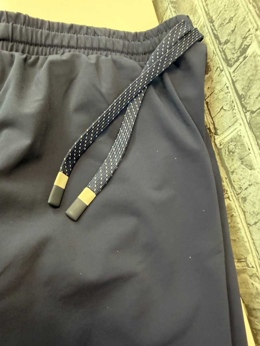 Fabletics Men's Navy Performance Drawstring Shorts - Picture 8 of 8